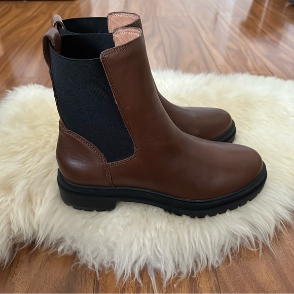 🆕 Madewell The Bradley Chelsea Lugsole Boots in Stable Brown - Picture 6 of 7